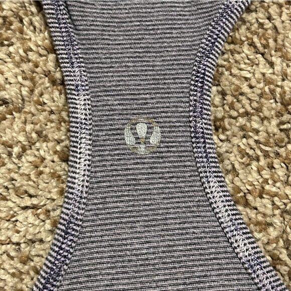 Lululemon Women's XS Purple Striped Racerback Tank Top Sleeveless - Picture 6 of 8
